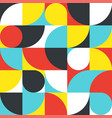 seamless red-blue-yellow abstract geometric print vector image
