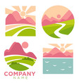 company nature and landscapes high mountains se vector image