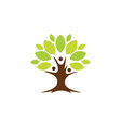 tree botany life nature logo vector image