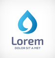 water drop symbol logo design template icon vector image
