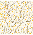 beautiful seamless pattern with tree branches vector image