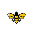 bee icon design template isolated vector image vector image