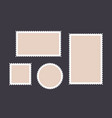 postage stamp set stamp collection vector image