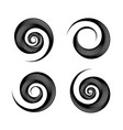spiral design elements vector image vector image