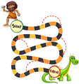 boardgame template vector image