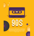 music of the 90s vector image vector image