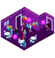 people at party isometric vector image vector image