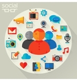 social networking concept vector image