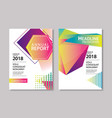 abstract gradient modern geometric flyer and poste vector image vector image