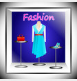 fashion shop window vector image