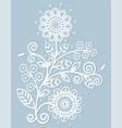 lace floral pattern vector image