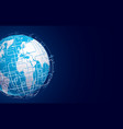 modern technology concept background global vector image