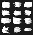 black brush stroke paint abstract background vector image