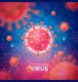 covid19-19 coronavirus outbreak design with red vector image