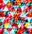 bright triangle seamless pattern vector image
