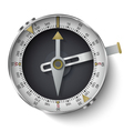 classic compass with long phosphor isolated on whi vector image