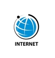 logo internet vector image