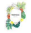 green summer tropical background with exotic vector image