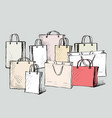 purchases bags vector image