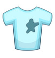 stains on t-shirt icon cartoon style vector image
