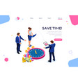 control economy time concept vector image vector image