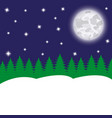 night fairy forest and moon vector image vector image