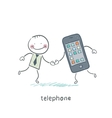 phones vector image