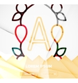 abstract banner template with arrows linear vector image