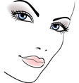 girl portrait vector image