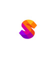 letter s logo icon design template elements vector image vector image