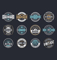variety decorative badges set vector image vector image