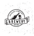 vintage beer brewery emblems labels badge vector image vector image