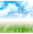 grunge nature landscape background vector image
