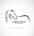 horse design vector image vector image