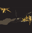 japanese background with asian vintage pattern vector image