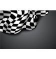 checkered race flag vector image vector image