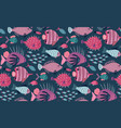 seamless pattern with different colorful vector image