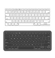 slim aluminum computer keyboard vector image vector image