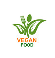 Vegetarian icons for vegan restaurant or cafe Vector Image