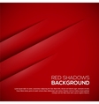 red background with realistic shadows vector image vector image