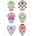 sugar skulls vector image