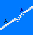 two men running vector image