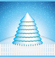 winter scene vector image vector image