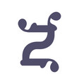 sign of the letter z vector image