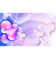 abstract liquid bubble color background vector image
