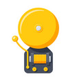 alarm bell icon vector image vector image