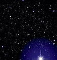 deep black space vector image