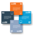 modern business infographics vector image