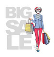 retro hipster animal monkey big sale vector image