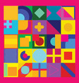 geometry minimalistic with simple shape vector image